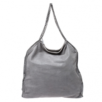 Pre Owned Stella McCartney Grey Faux Leather Small Falabella Tote
