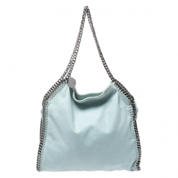 Pre Owned Stella McCartney Lime Green Faux Leather Small Falabella Tote