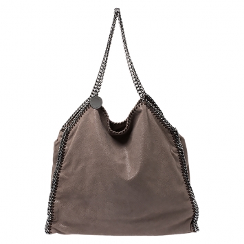 Pre Owned Stella McCartney Light Brown Faux Leather Falabella Bag