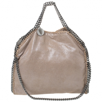 Pre Owned Stella McCartney Beige Faux Leather Small Falabella Tote