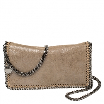 Pre Owned Stella McCartney Beige Faux Leather Falabella Crossbody Bag