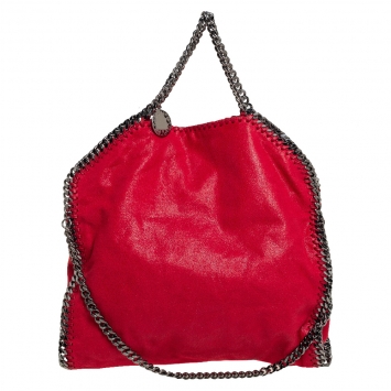 مملوكة مسبقًا Stella McCartney Red Faux Suede Small Falabella Tote