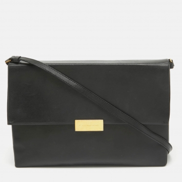 Pre Owned Stella McCartney Black Faux Leather Beckett Shoulder Bag