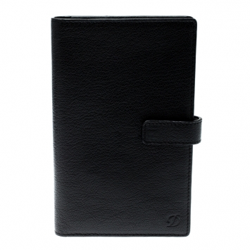 Pre Owned S.T. Dupont Black Leather Agenda Cover