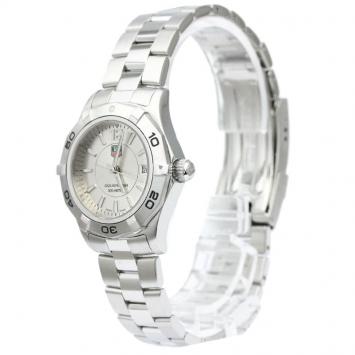 Pre Owned Tag Heuer Silver Stainless Steel Aquaracer Women's Wristwatch 27MM