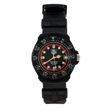 Pre Owned Tag Heuer Black Formula One 383.513 Women's Wristwatch 35 mm
