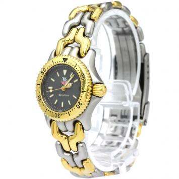 Pre Owned Tag Heuer Grey Gold Plated Stainless Steel S/EL Women's Wristwatch 24MM