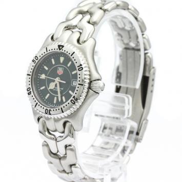 Pre Owned Tag Heuer Black Stainless Steel Sel Professional 200M WG1319 Women's Wristwatch 28 MM