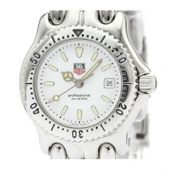 Pre Owned Tag Heuer White Stainless Steel Sel Professional 200M WG1310 Women's Wristwatch 28 MM