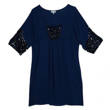 Pre Owned Temperley Navy Embellished Top M