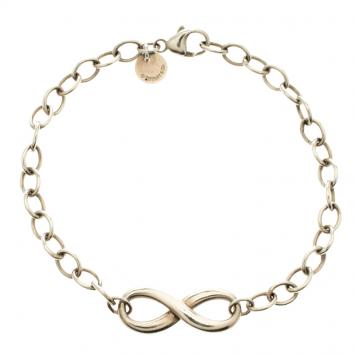 Pre Owned Tiffany & Co. Infinity Silver Classic Link Bracelet 