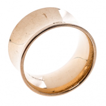 Pre Owned Tiffany & Co. 1837 Rubedo Wide Ring Size 59