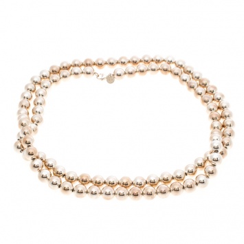 Pre Owned Tiffany & Co. HardWear Silver Bead Ball Long Necklace 