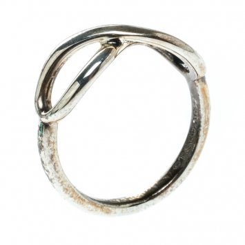 Pre Owned Tiffany & Co. Infinity Silver Ring Size 48