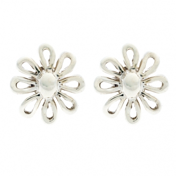 Pre Owned Tiffany & Co. Paloma Picasso Sterling Silver Daisy Stud Earrings