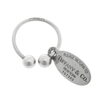 Pre Owned Tiffany & Co. Return to Tiffany Silver Key Ring