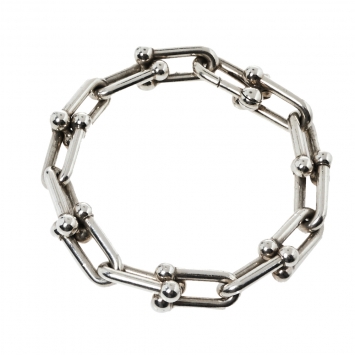 Pre Owned Tiffany & Co. Sterling Silver HardWear Link Bracelet