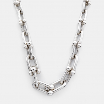 Pre Owned Tiffany & Co. HardWear Sterling Silver Graduated Link Necklace