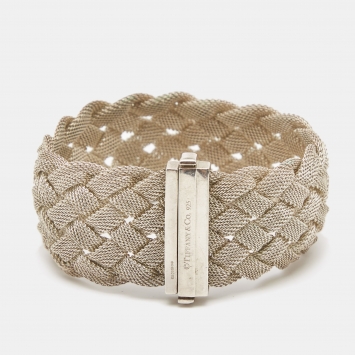 مملوكة مسبقًا Tiffany & Co. Somerset Braided Sterling Silver Bracelet