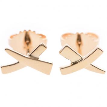 Pre Owned Tiffany & Co. 18K Yellow Gold Paloma Picasso Kiss Earrings