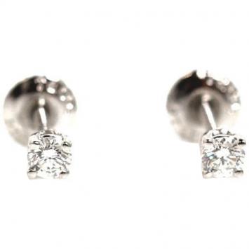Pre Owned Tiffany & Co Diamond Platinum Stud Earrings 