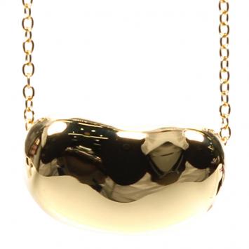 Pre Owned Tiffany & Co. Elsa Peretti Bean 18k Yellow Gold Pendant Necklace