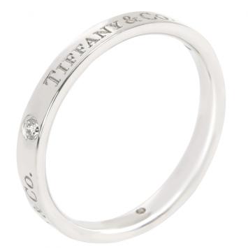 Pre Owned Tiffany & Co. Diamond 0.07 CTW Platinum Band Ring Size 58