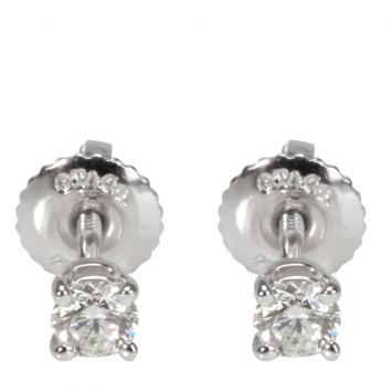 Pre Owned Tiffany & Co. 0.24 CTW Diamond Stud Platinum Earrings 