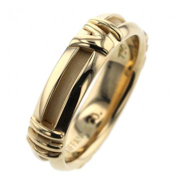 Pre Owned Tiffany & Co. Atlas Numeric 18K Yellow Gold Ring Size 49