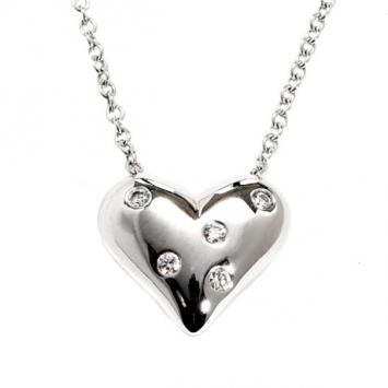 Pre Owned Tiffany & Co. Etoile 5 Diamond Platinum Necklace