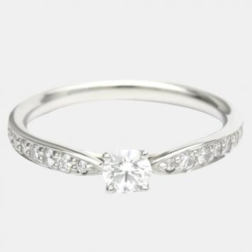 Pre Owned Tiffany & Co. Harmony Engagement Platinum Diamond Ring EU 49