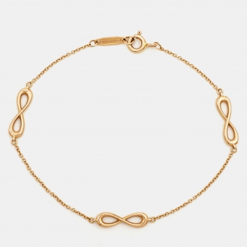 Pre Owned Tiffany & Co. Infinity 18k Rose Gold Bracelet