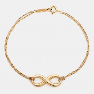 Pre Owned Tiffany & Co. Infinity 18k Rose Gold Bracelet