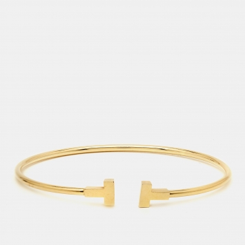 Pre Owned Tiffany & Co. TWire 18k Yellow Gold Bracelet