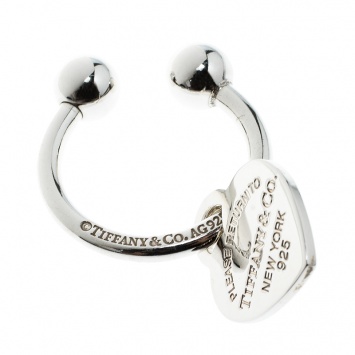Pre Owned Tiffany & Co. Return To Tiffany Heart tag Keyring