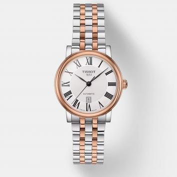 Pre Owned Tissot Carson Premium Automatic Lady T122.207.22.033.00 Rosegold stainlesssteel watch