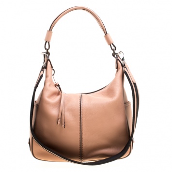 Pre Owned Tod's Beige Leather Miky Hobo