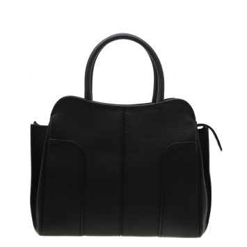 Pre Owned Tod's Black Leather Medium Sella Satchel