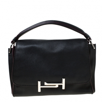 Pre Owned Tod’s Black Leather Top Handle Bag