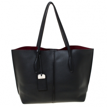 Pre Owned Tod's Black Leather Small Joy Tote