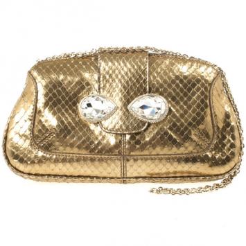 مملوكة مسبقًا Tod's Bronze Venghe Catena Pouchette Bag