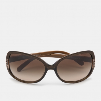 Pre Owned Tory Burch Olive Green TY7022 Butterfly Sunglasses