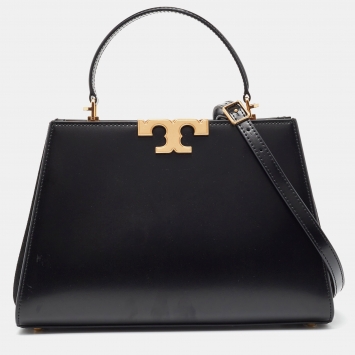 Pre Owned Tory Burch Black Leather Eleanor Satchel