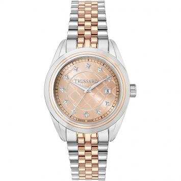 Pre Owned Trussardi Pink Gold Stainless Steel Galleria Women's Wristwatch 38.5MM