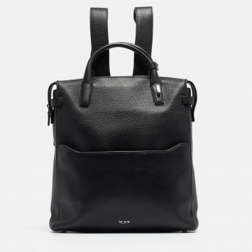 Pre Owned TUMI Black Leather Stanton Backpack