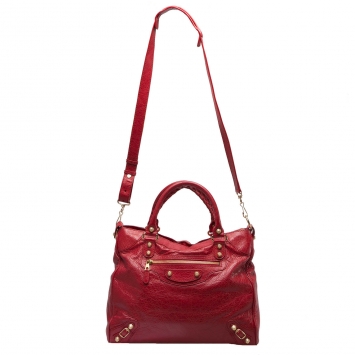 Pre Owned Balenciaga Sang Leather RH Town Tote