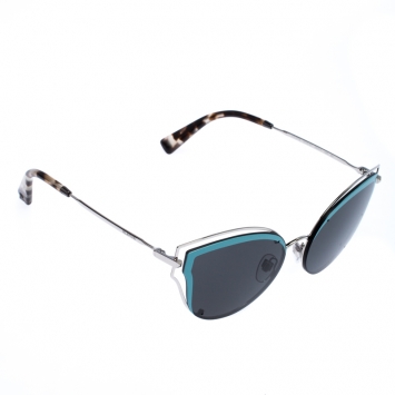 Pre Owned Valentino Blue/Grey Smoke VA2015 Cat Eye Sunglasses