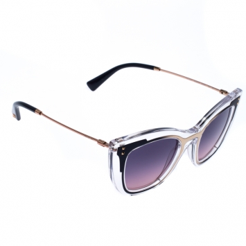 Pre Owned Valentino Transparent/Purple Gradient VA4031 Sunglasses