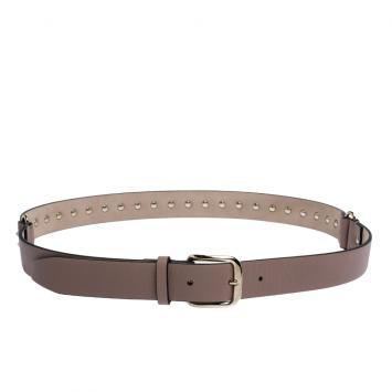 Pre Owned Valentino Poudre Leather Rockstud Belt 90CM