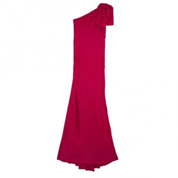 Pre Owned Valentino One Shoulder Gown M